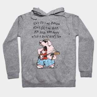 Blues Guitar Pig Hoodie